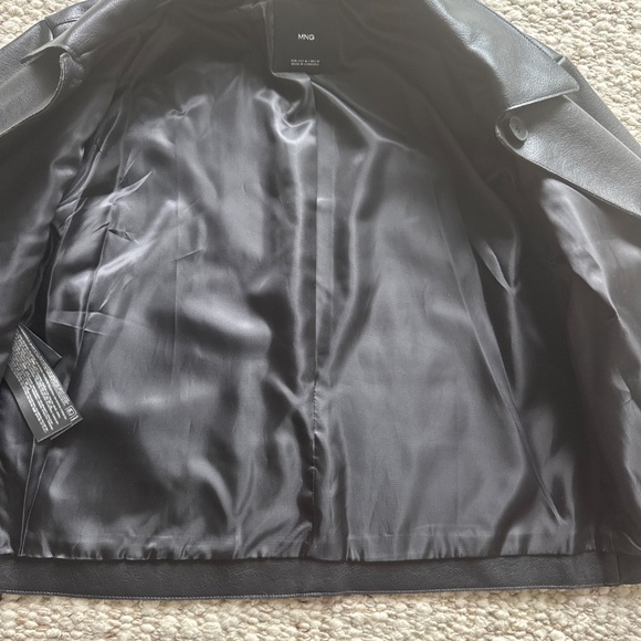 Mango faux cropped leather jacket - Picture 4 of 5